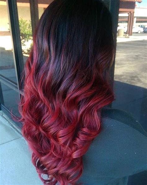 dark to red ombre|More.